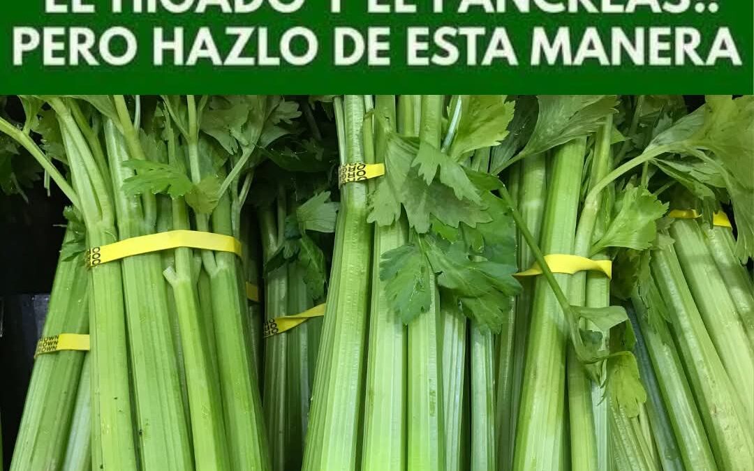 Jugo de apio para limpiar riñones, hígado y pulmones