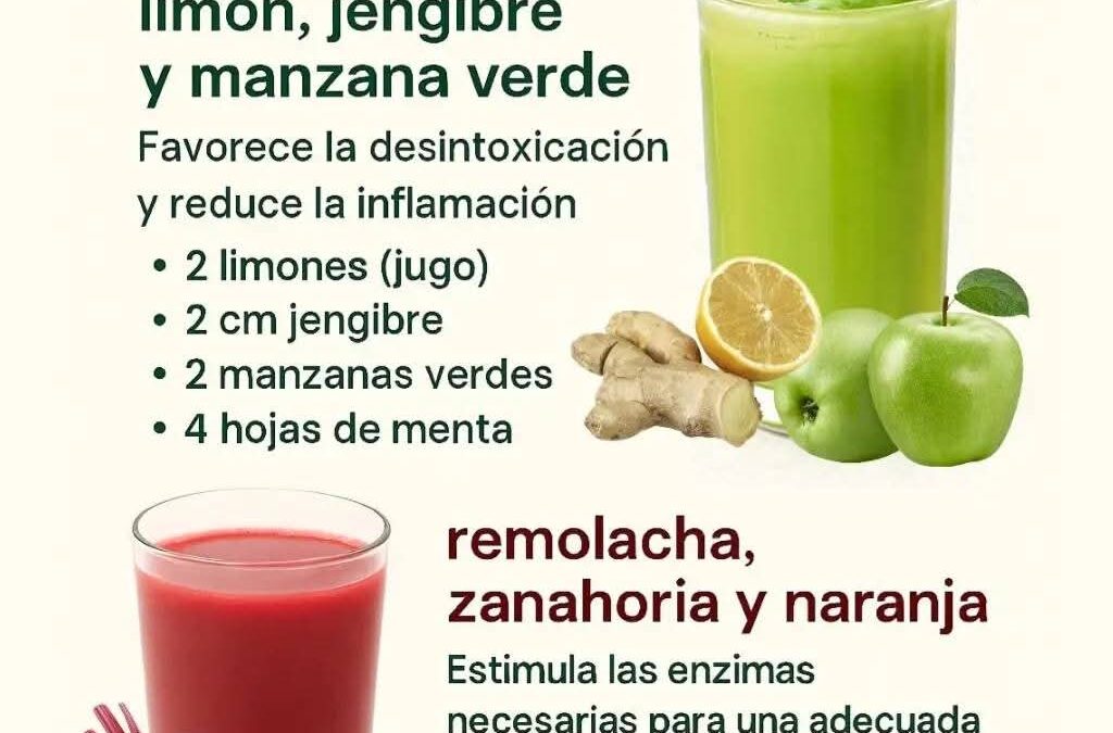 2 JUGOS PARA BENEFICIAR AL HÍGADO