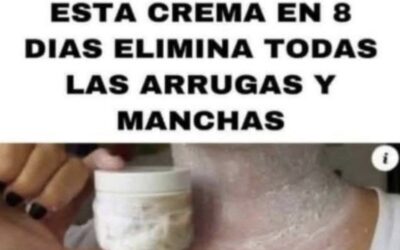 EN 8 DÍAS ESTA CREMA ELIMINA TODAS LAS MANCHAS Y ARRUGAS