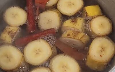 Hierve Plátano con Canela